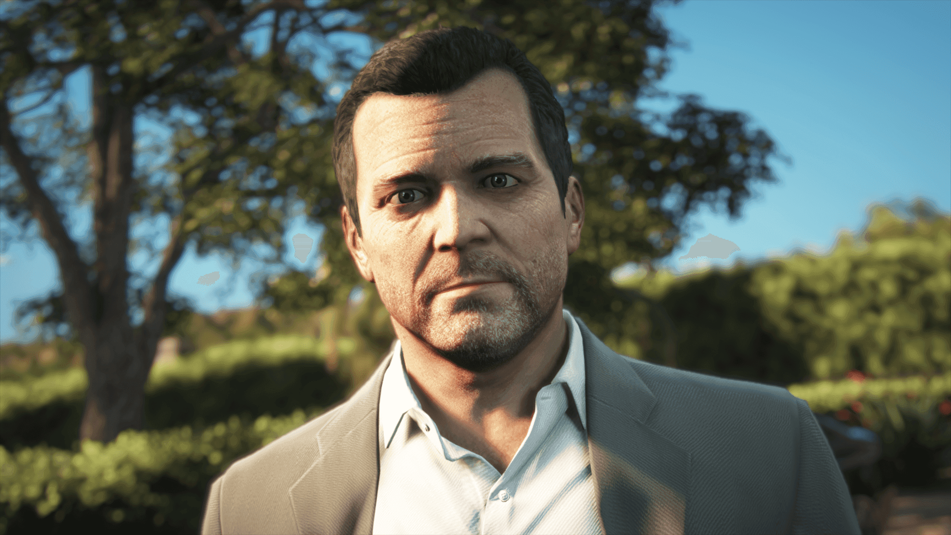 Fact Check: In gta v michael has sex with a runaway bride



