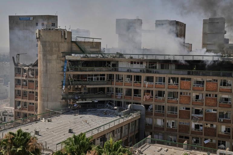Fact Check: Israel's emergency services respond to missile attack in Beer Sheva.