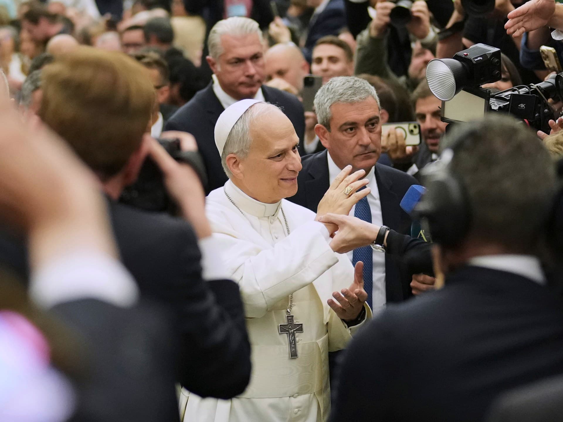 Fact Check: Pope Leo XIV urges journalists to fearlessly pursue truth and justice.