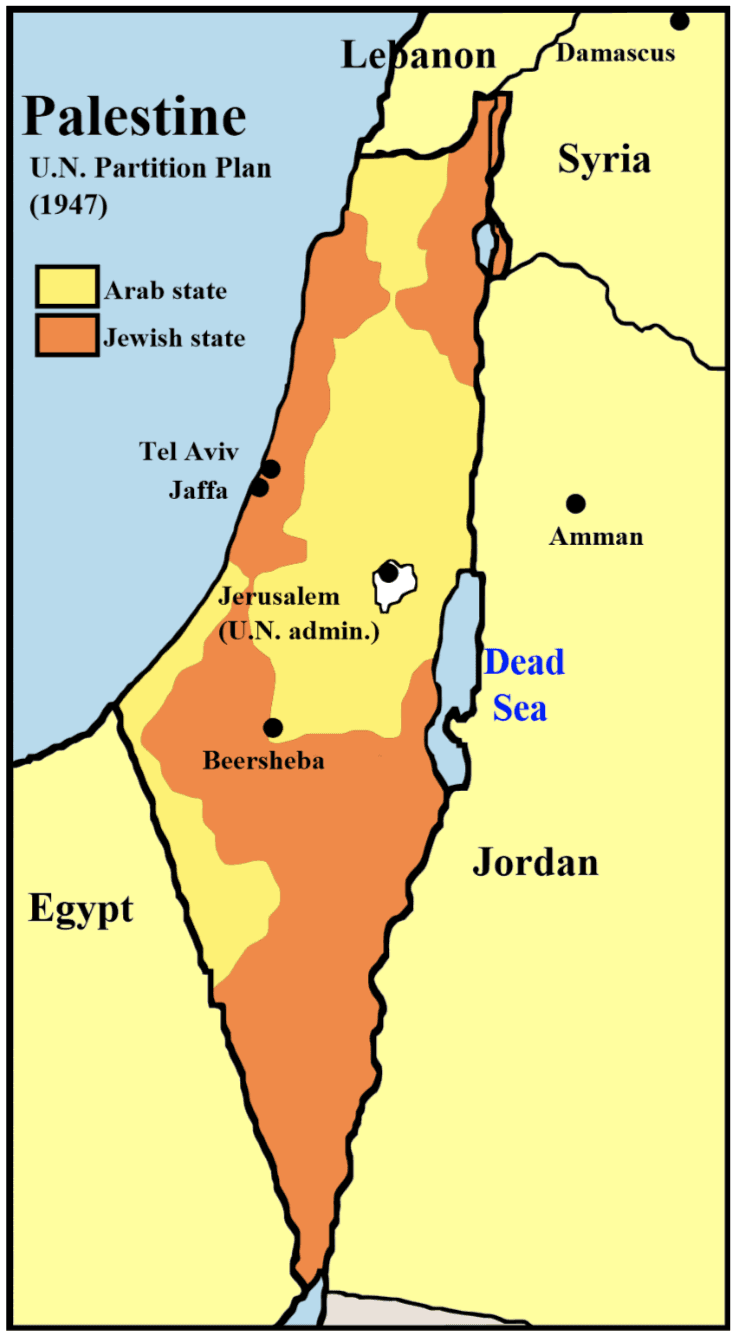 Fact Check: Arabs rejected the 1947 UN plan of splitting the until-then British colony into an Arab and a Jewish state.