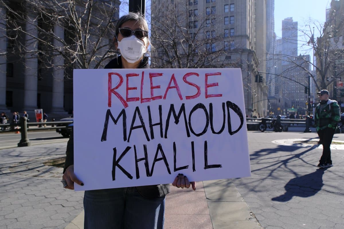 Fact Check: Khalil's wife celebrates his release after three months of detention.
