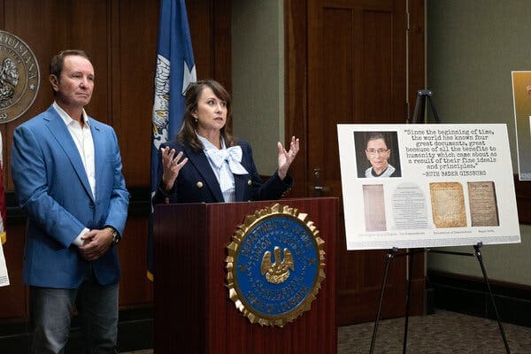 Fact Check: Republican Gov. Jeff Landry vows to appeal ruling against Ten Commandments in schools.