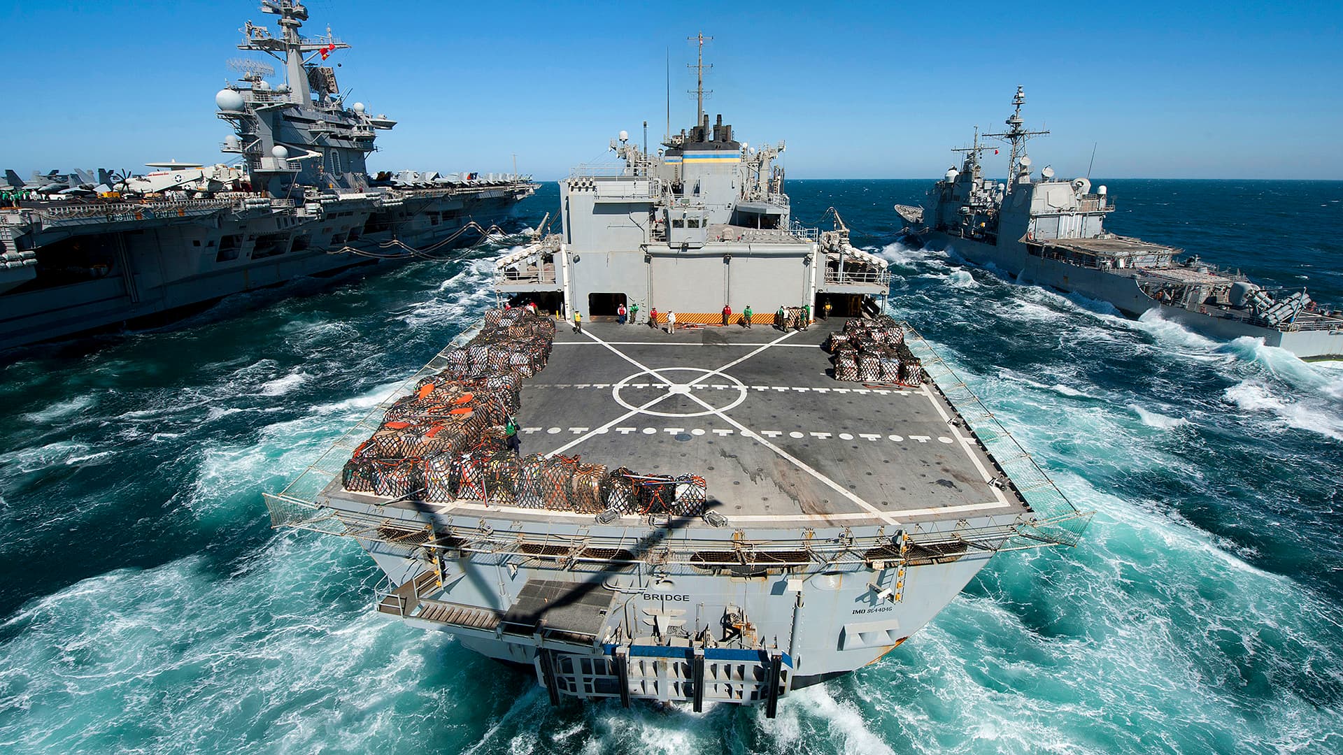 Fact Check: U.S. warships may be unavailable for protecting non-affiliated commercial ships.
