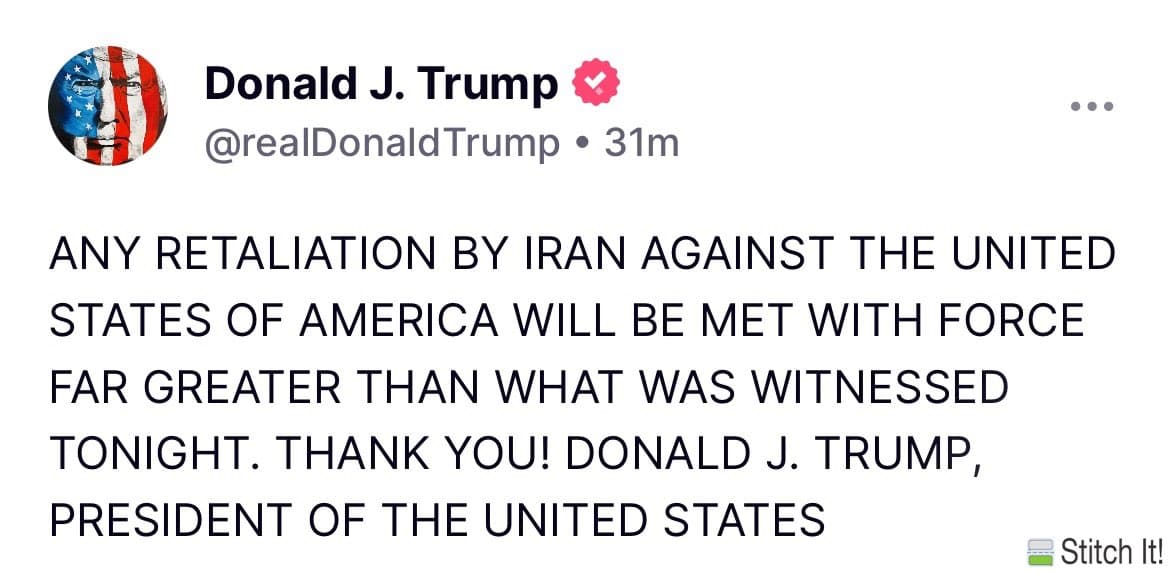 Fact Check: Trump threatens Iran with 'greater' force if they retaliate against the U.S.
