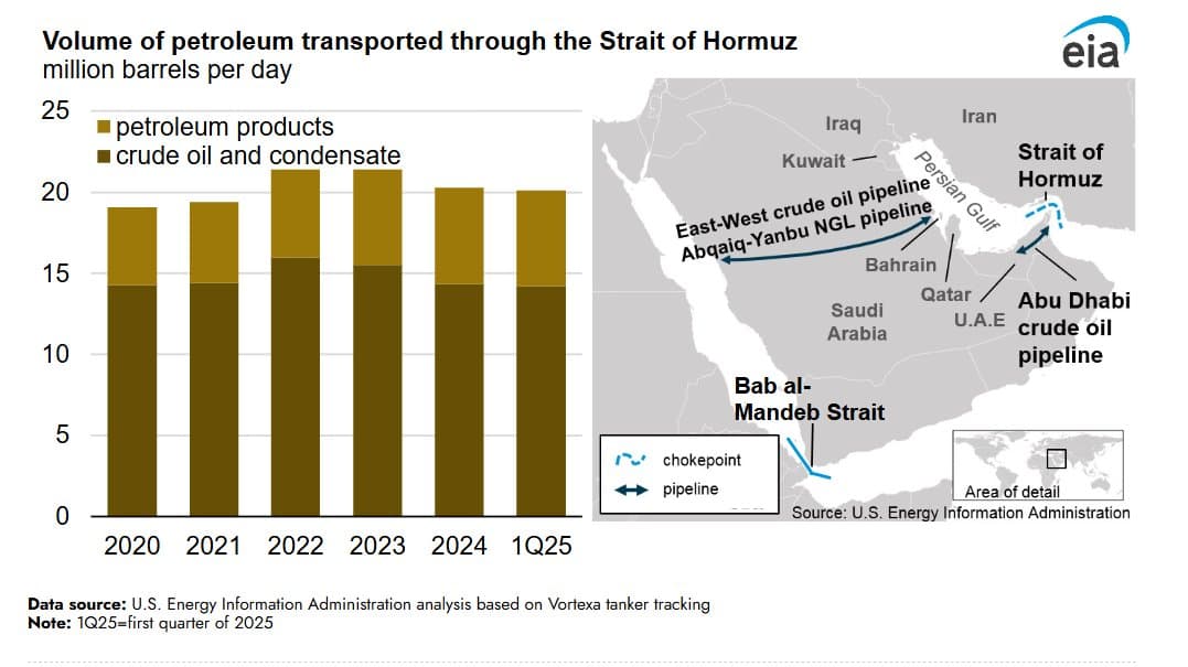 Fact Check: 20 million barrels per day flow through the Strait of Hormuz.