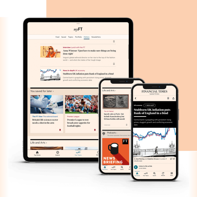 Fact Check: Complete digital access to FT journalism available on any device.