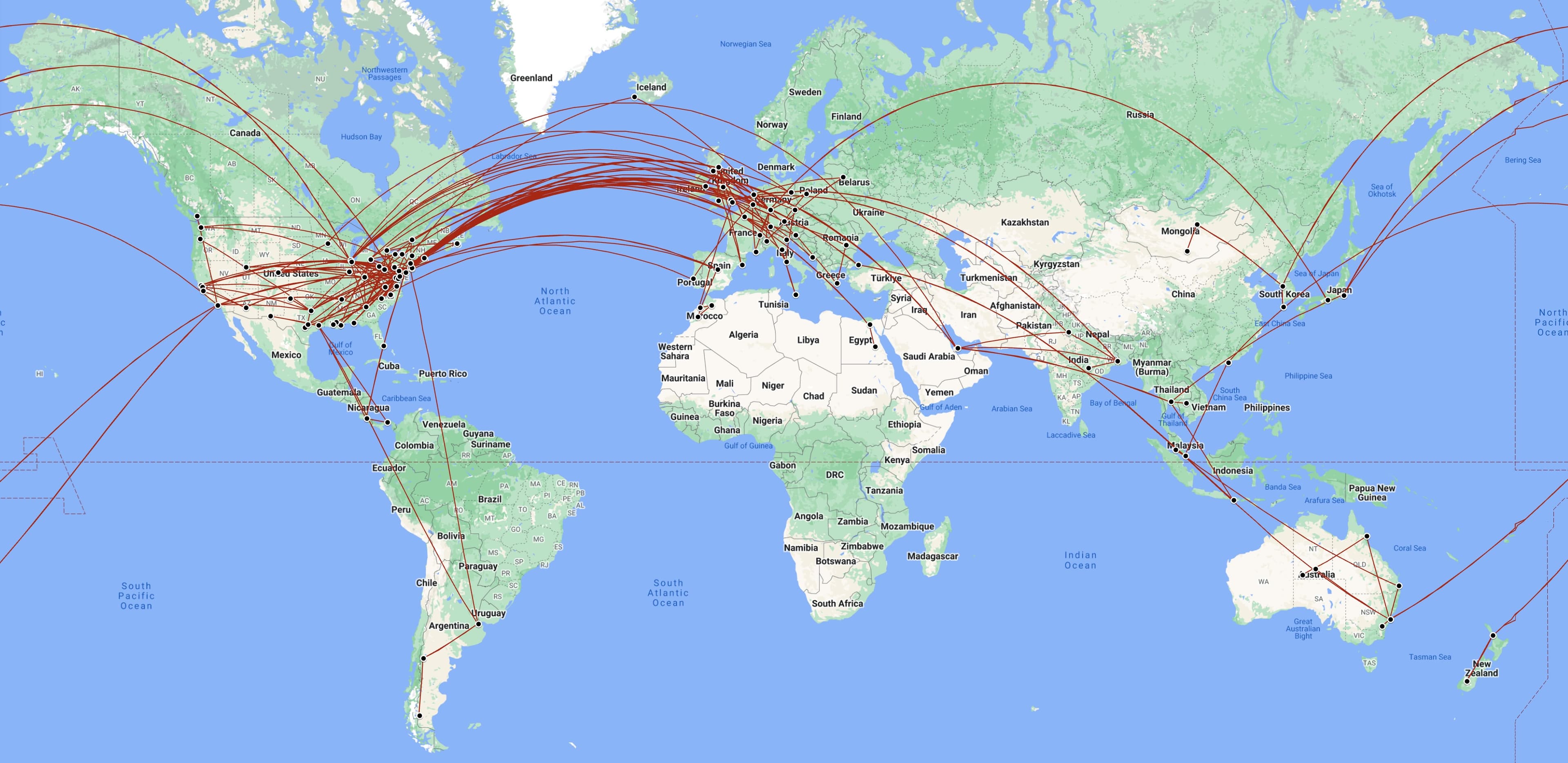 Fact Check: Middle East conflict forces longer flight paths between North America and India.