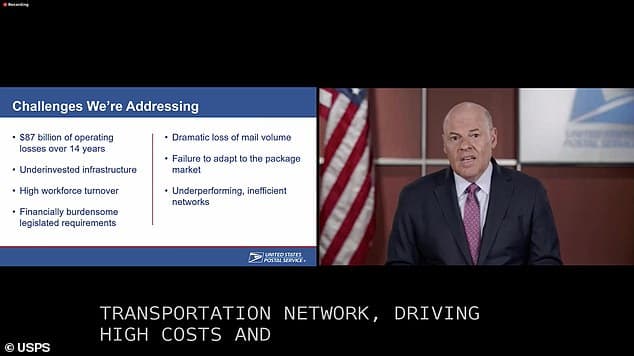 Fact Check: USPS lost $9.5 billion in fiscal 2024 under DeJoy's plan.