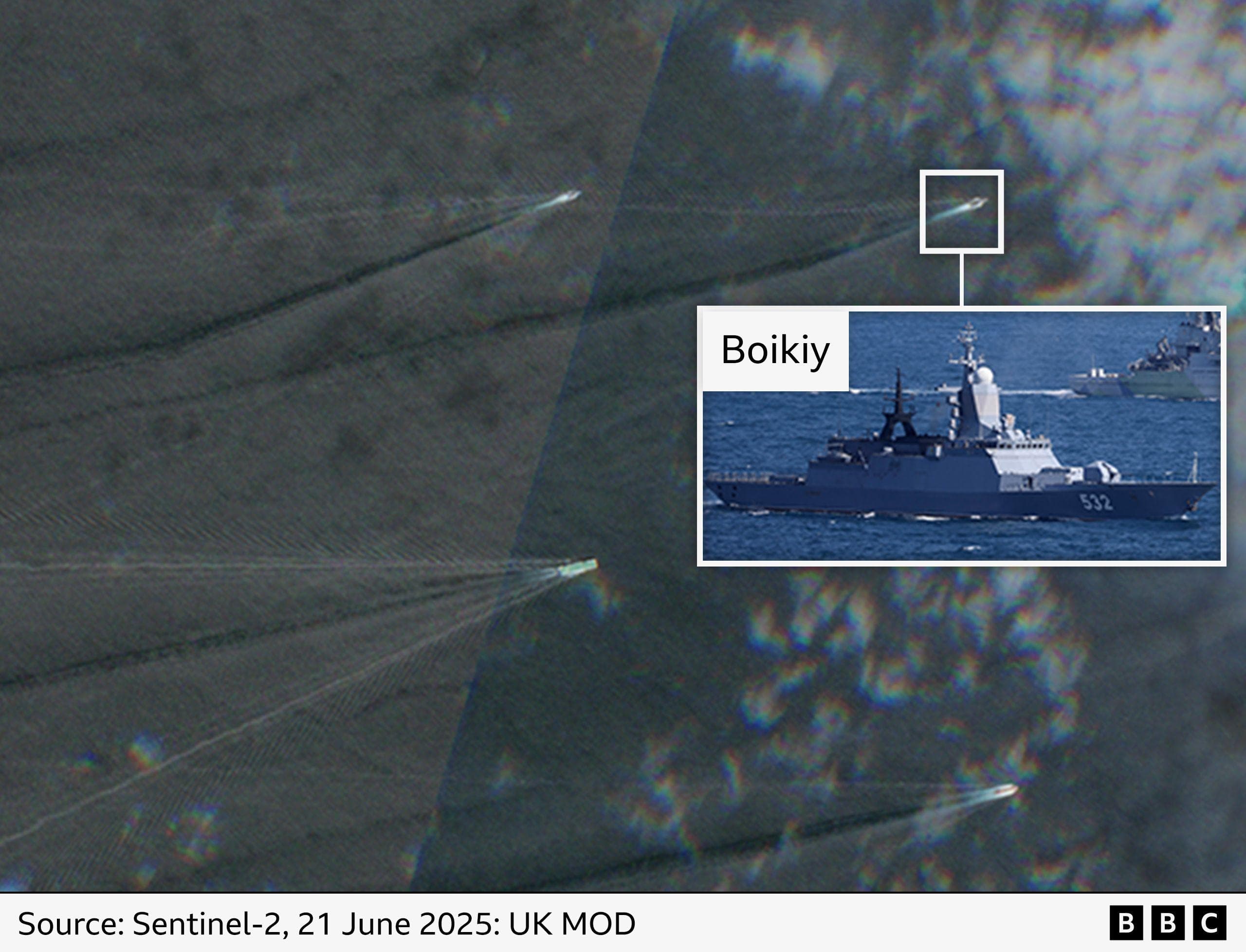 Fact Check: UK defense ministry confirmed Royal Navy shadowed Boikiy during its passage.