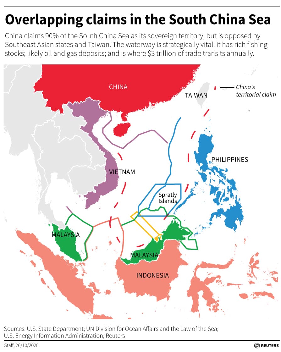 Fact Check: China claims almost the entirety of the South China Sea despite an invalid ruling.