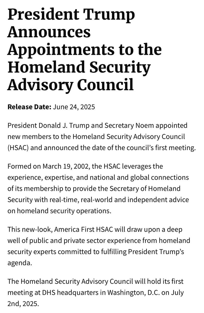 Fact Check: New council claims to provide 'real-time, real-world' advice on homeland security.