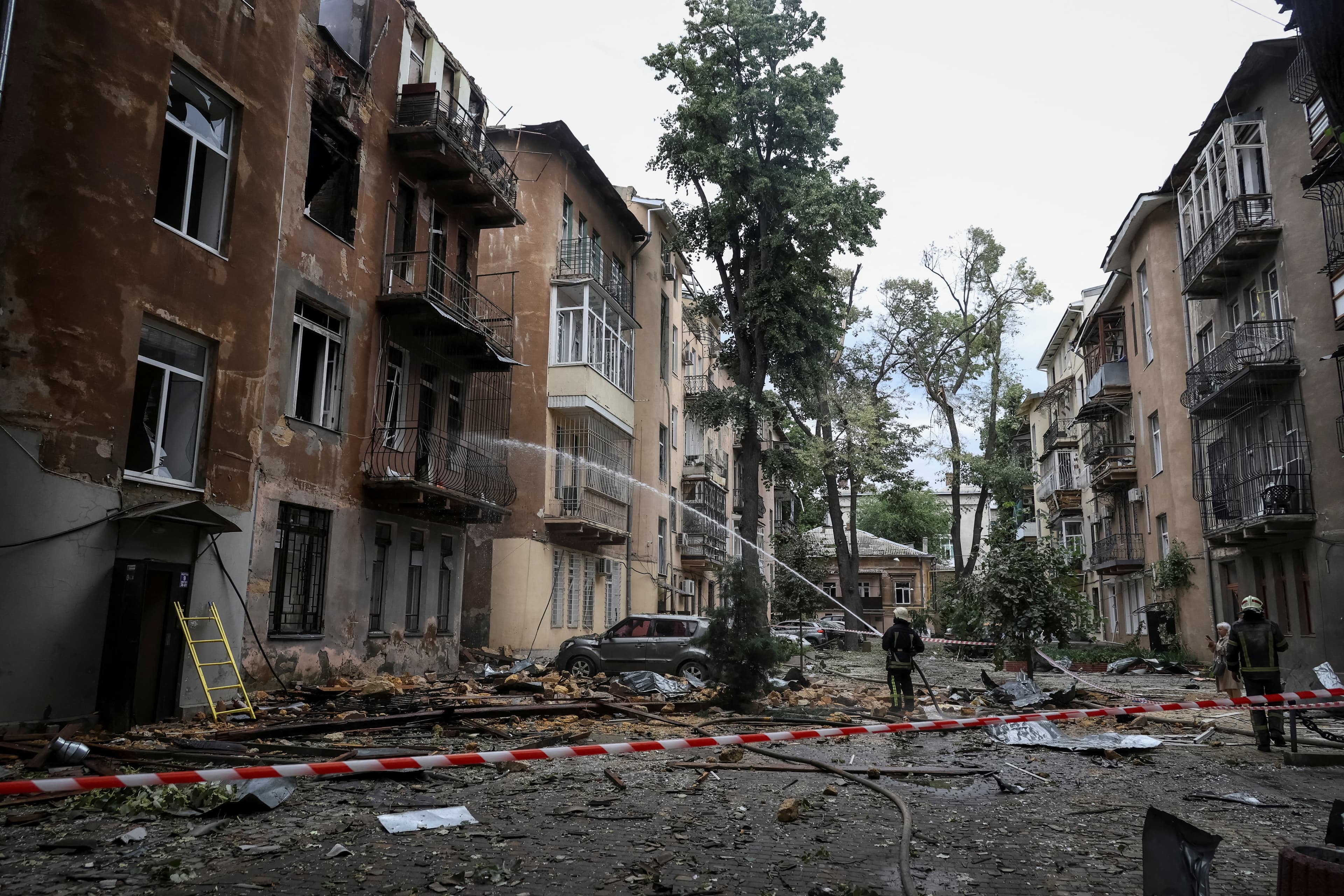 Fact Check: Two residential buildings and a school damaged in Rostov drone strike.