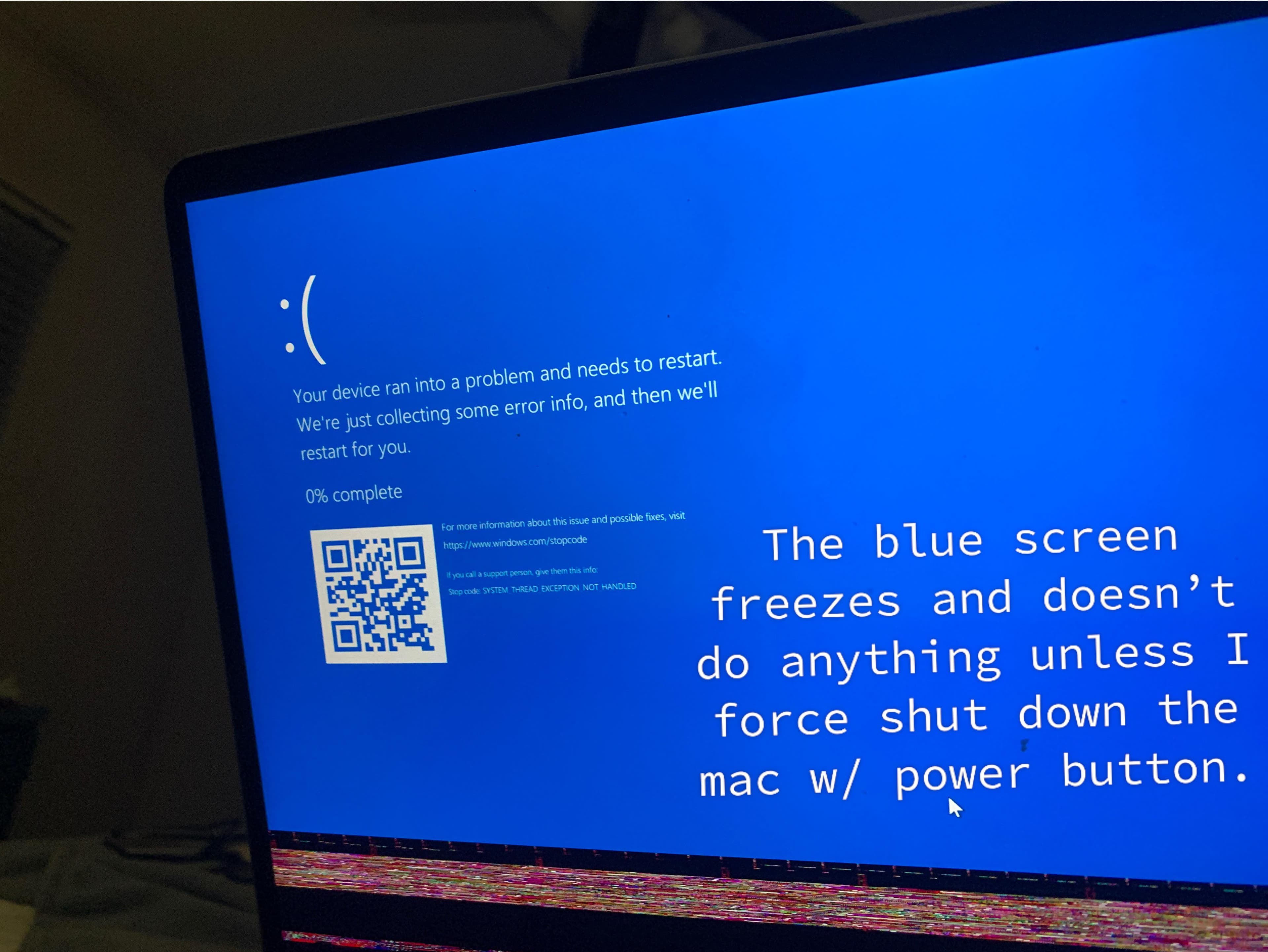 Fact Check: New error screen will show restart completion percentage instead of a sad face.