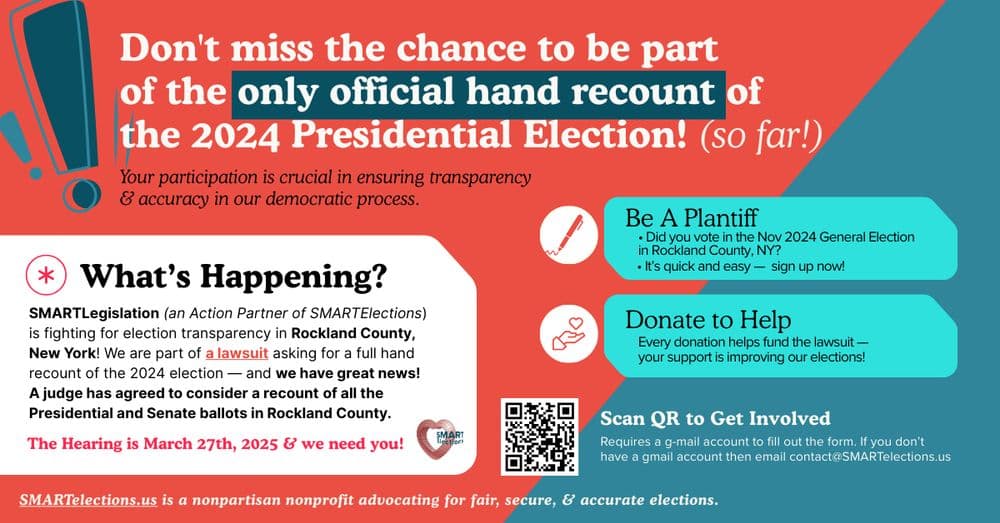 Fact Check: Judge orders full hand recount of 2024 Presidential and Senate races in Rockland County.