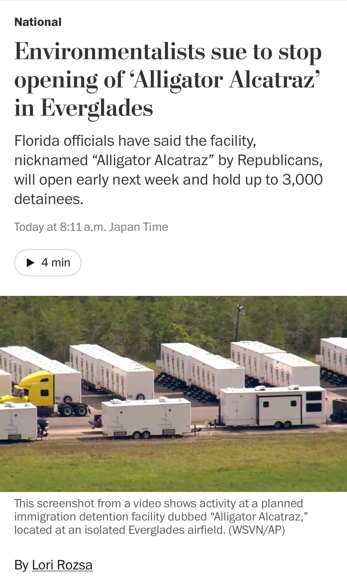 Fact Check: Florida plans to open 'Alligator Alcatraz' next week for 3,000 detainees!