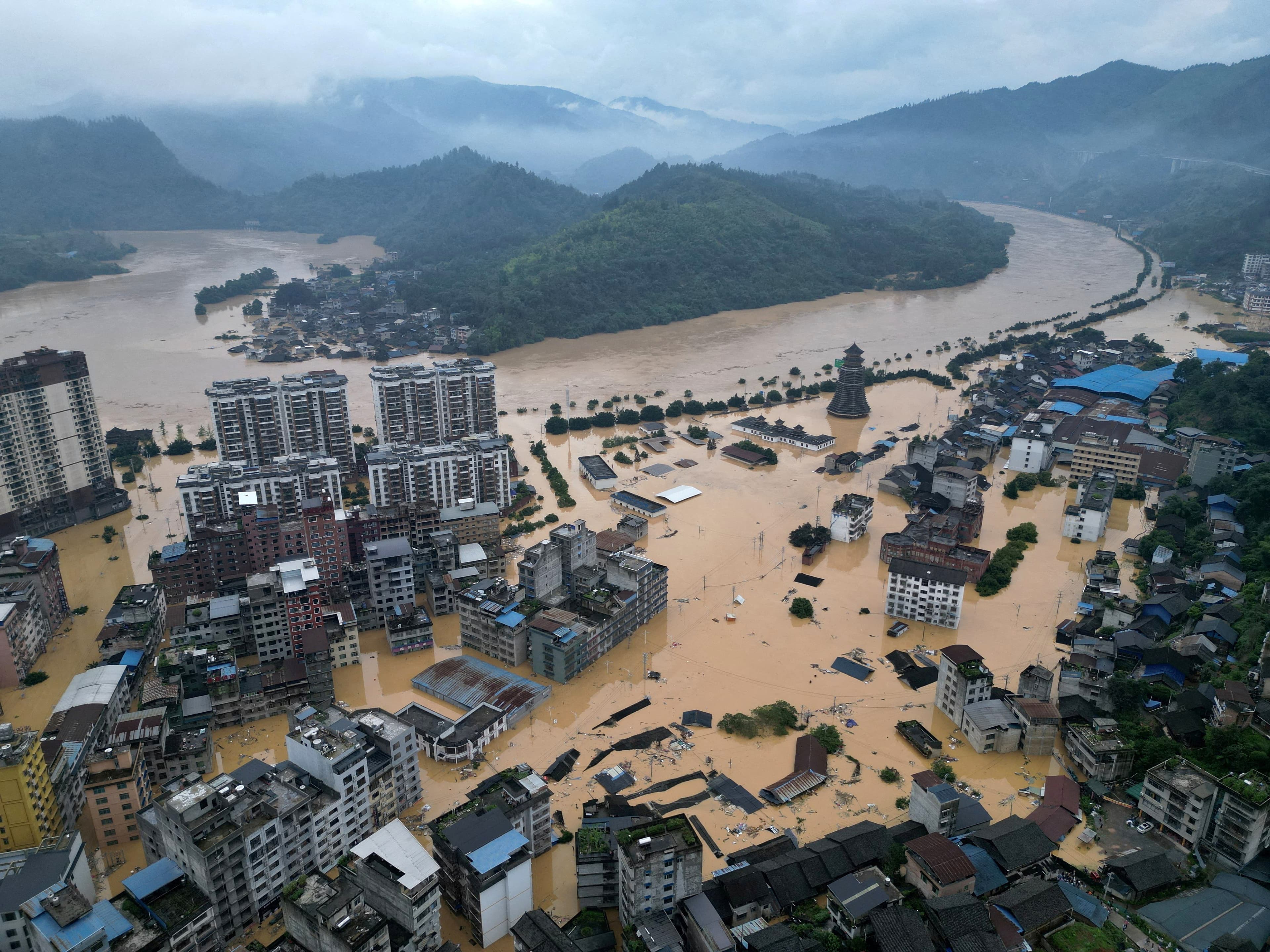 Fact Check: Flooding in Guizhou could only happen once in 50 years.