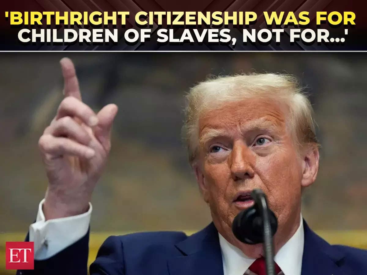 Fact Check: Trump calls birthright citizenship 'stupid' and meant for slaves' children.