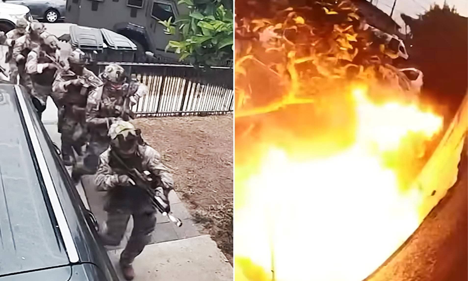 Fact Check: A woman and her two children were inside during the explosion.
