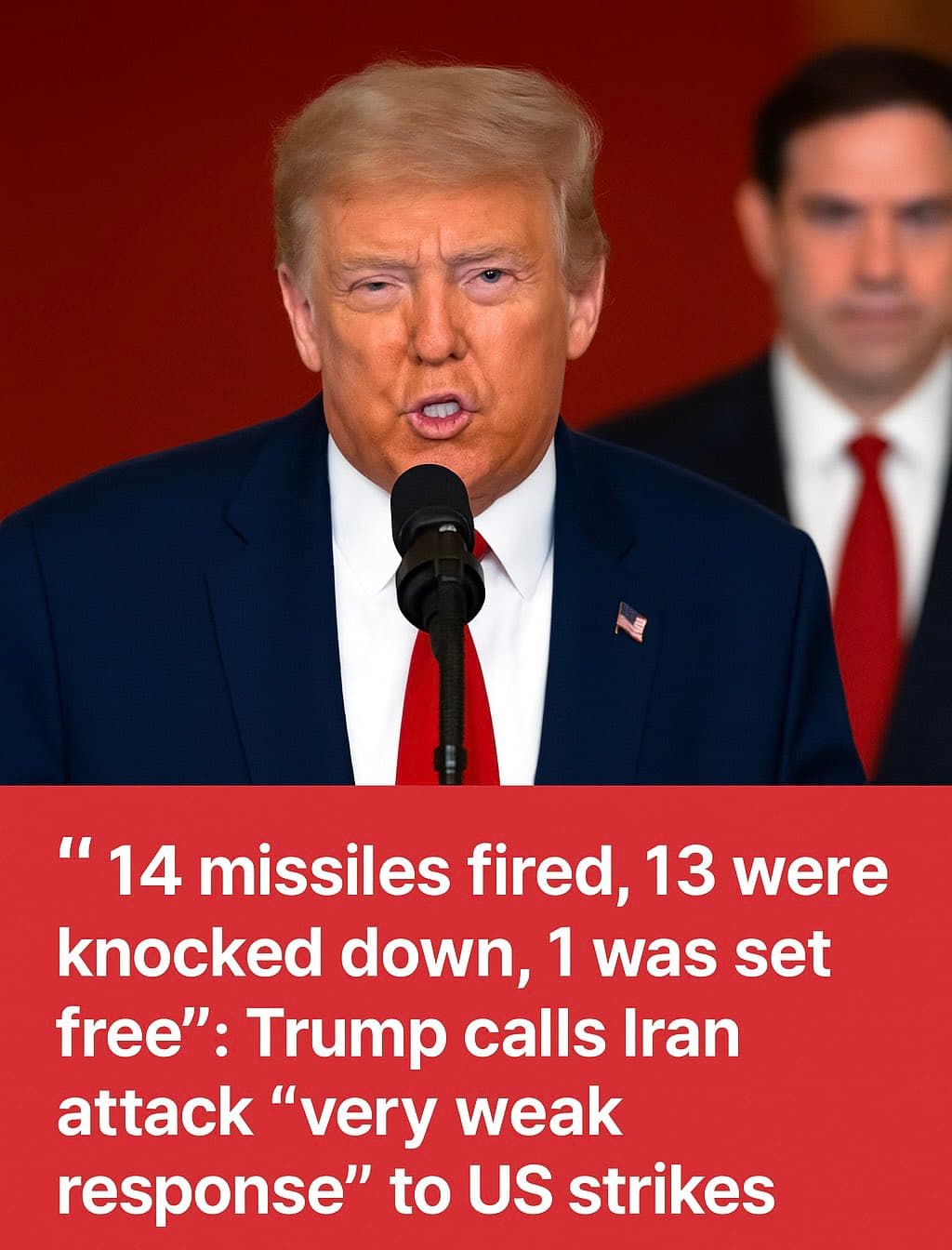 Fact Check: Trump calls Iran's missile strike a 'very weak response.'