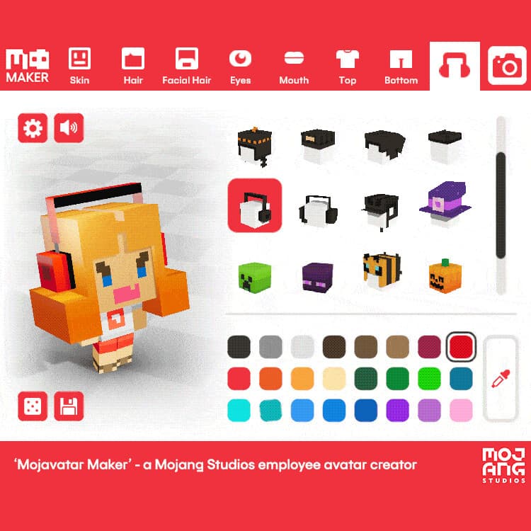 Fact Check: almost all the developers at Mojang Studios's has a custom avatar that asembles a chibi version of the minecraft player called "Mojavatar"