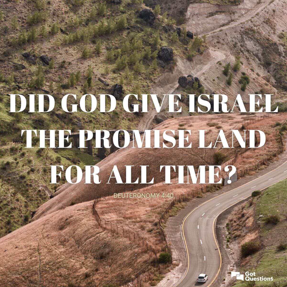 Fact Check: God promised the holy land to Israel 
