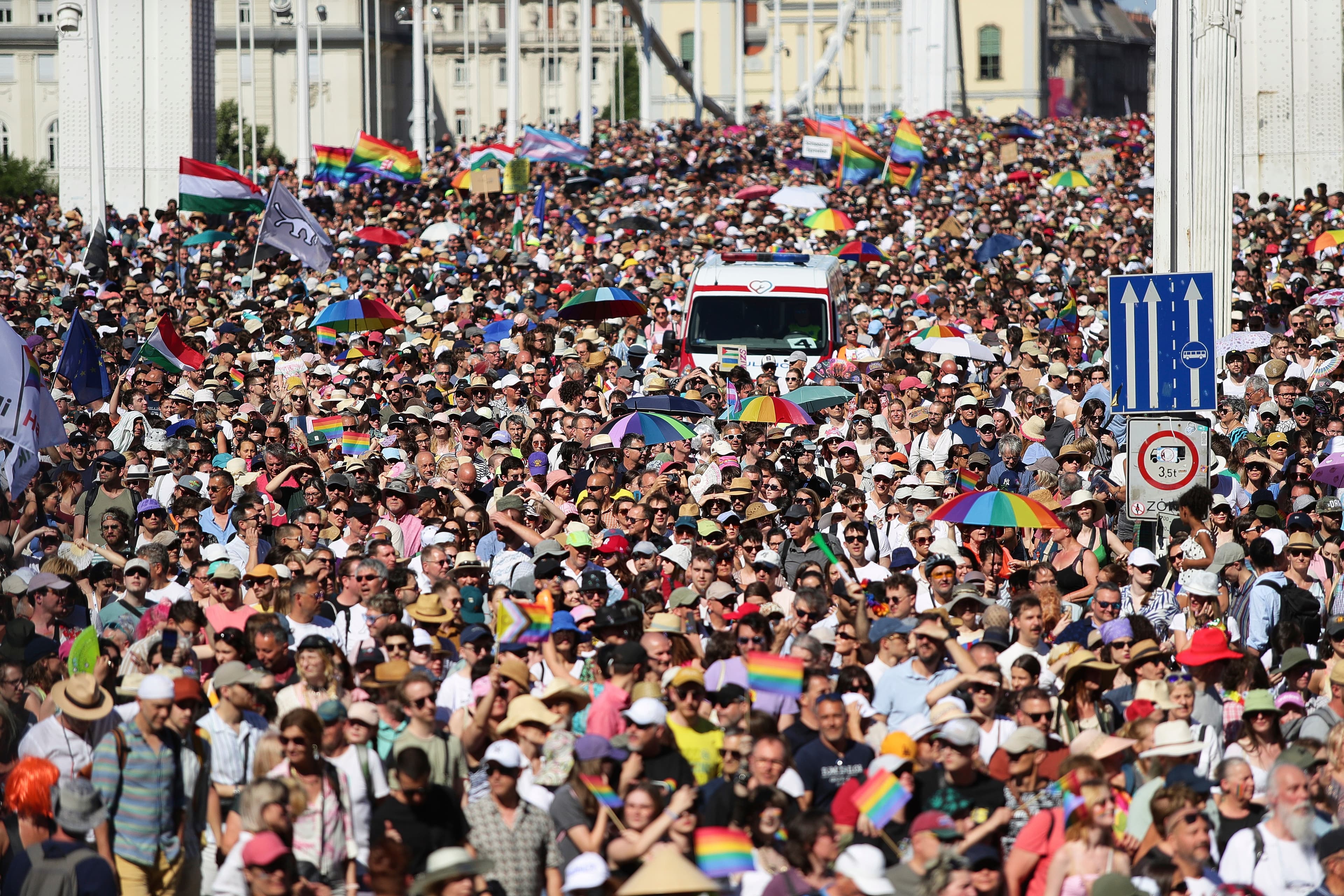 Fact Check: 100,000 marchers defy Hungary's government ban at historic Pride event!