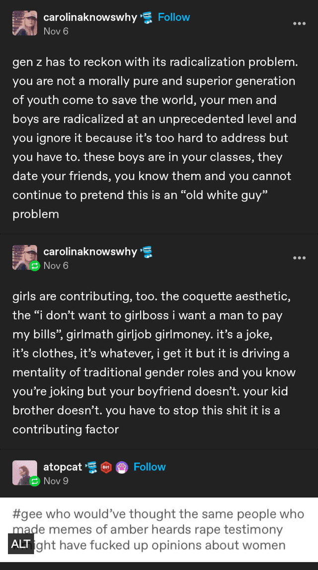 Fact Check: Social media is hijacking female psychology, leading to radicalization.
