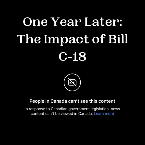 Fact Check: Bill C-18 led to blocked news links and reduced traffic for Canadian news sites.