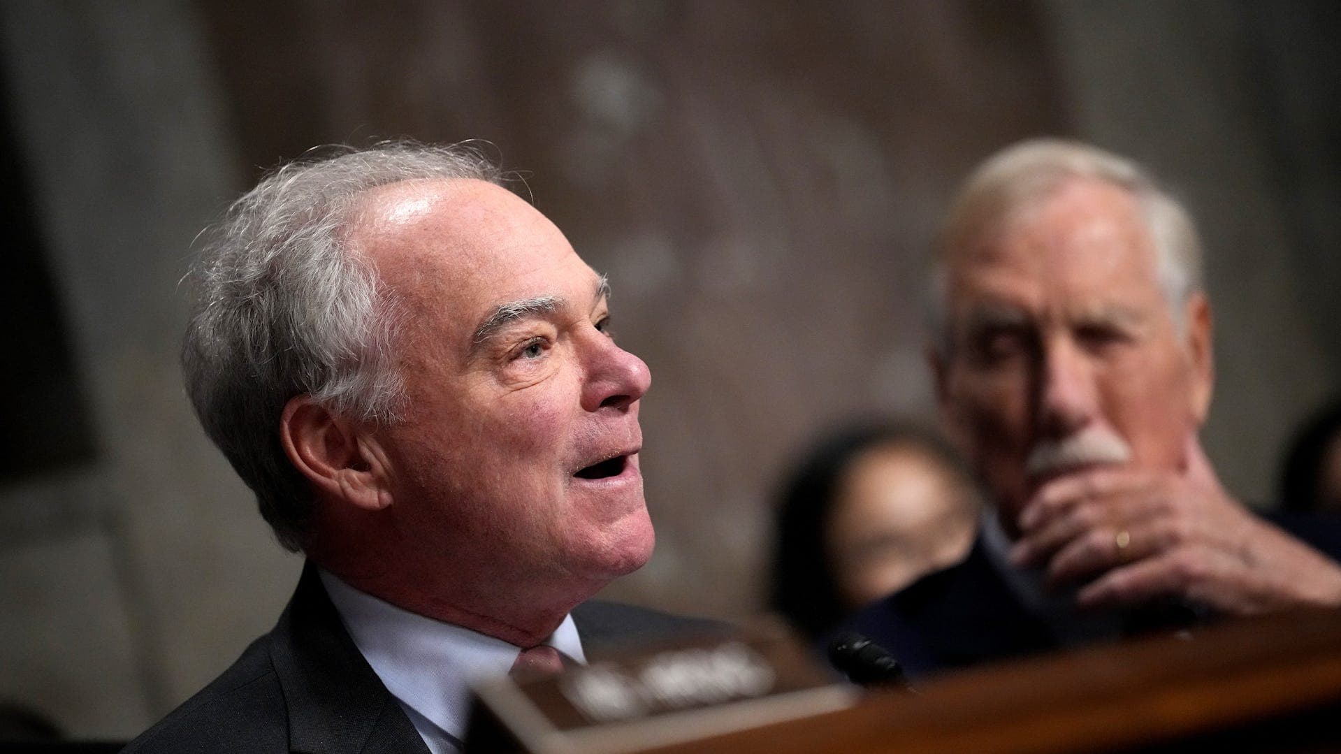 Fact Check: Sen. Tim Kaine argues war decisions shouldn't be left to one person's whims.