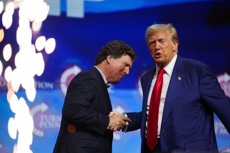 Fact Check: Tucker Carlson criticizes Trump for supporting Israel's actions against Iran.