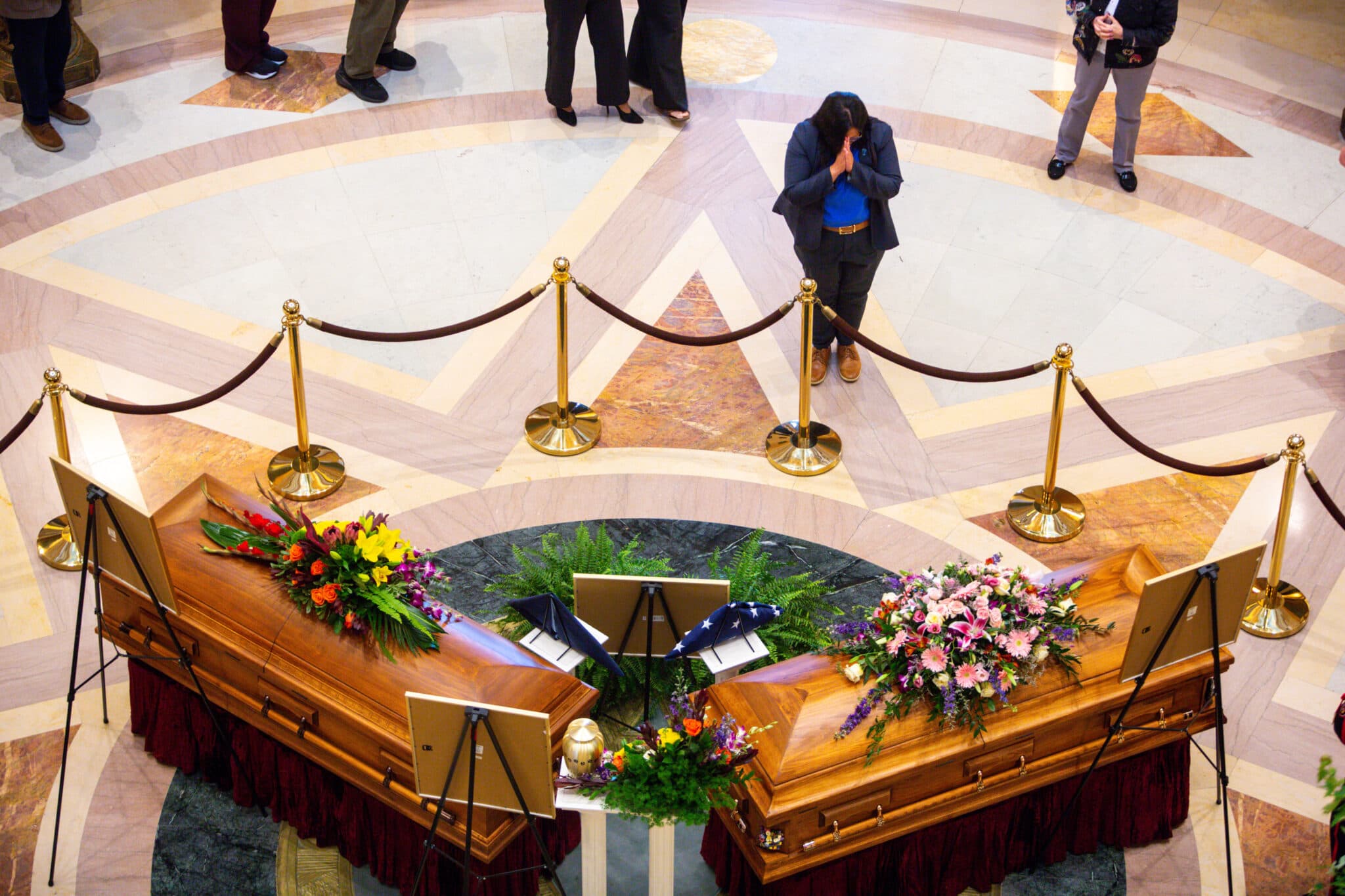 Fact Check: Hundreds waited outside the Capitol to pay respects to the Hortmans.
