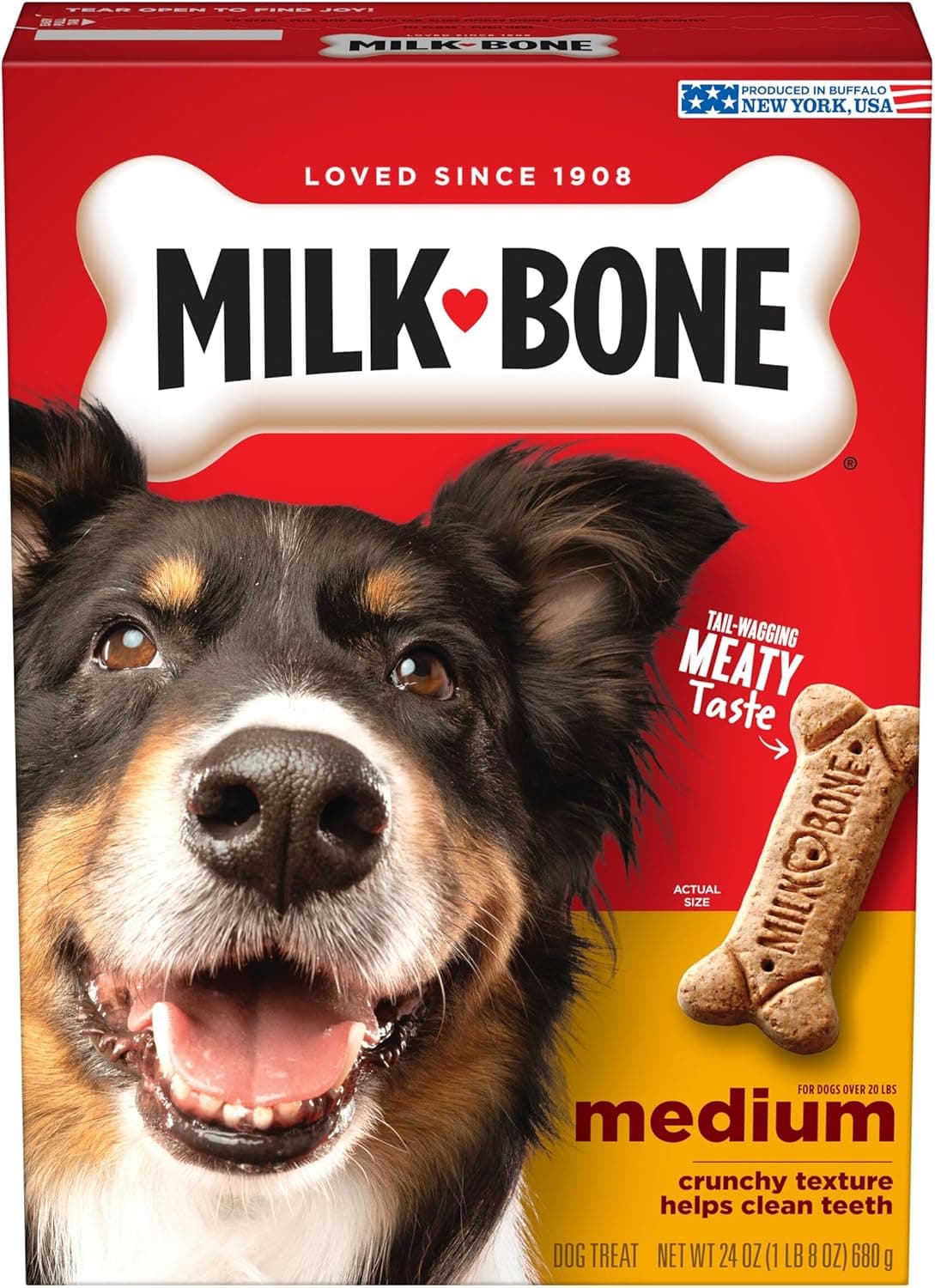 Fact Check: A box of Milk-Bone biscuits was left in memory of Gilbert at the memorial.