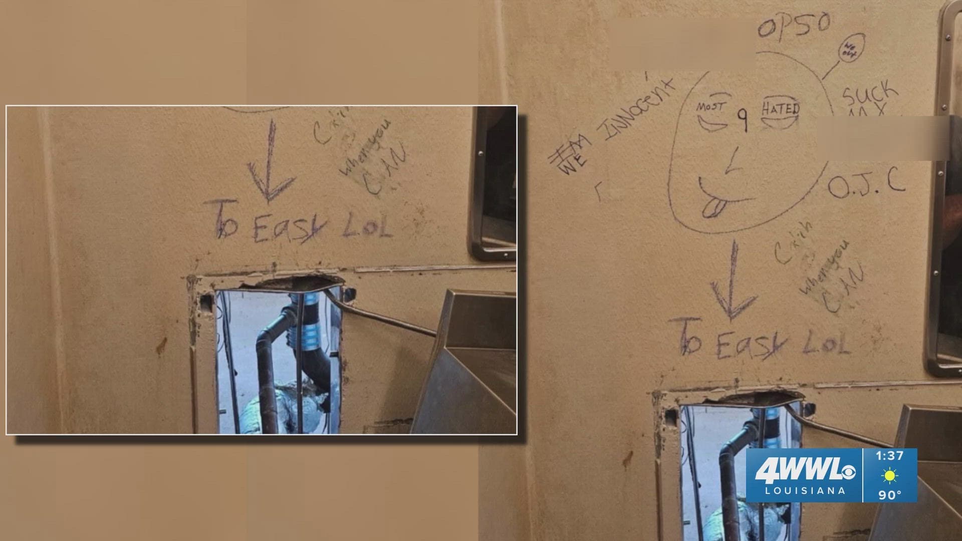 Fact Check: Ten inmates escaped through a hole in the Orleans Parish jail wall.