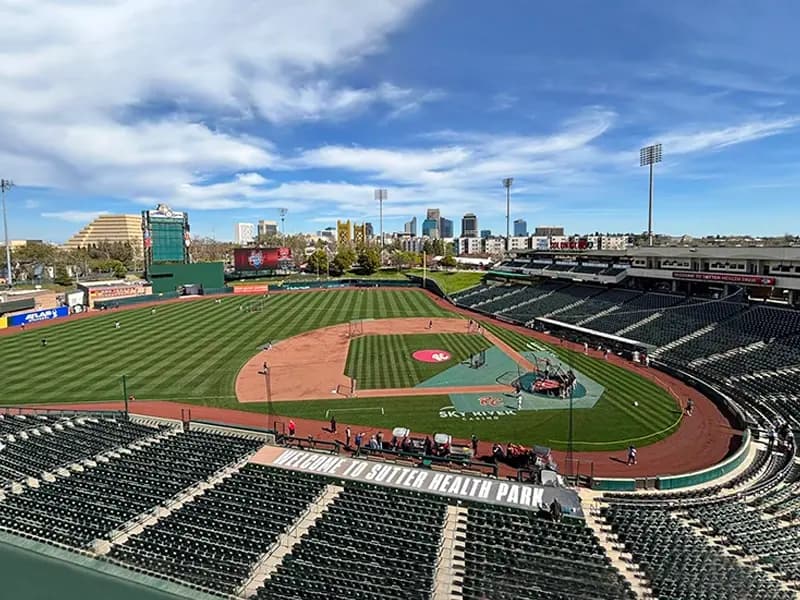 Fact Check: Yankee Stadium's capacity is more than three times that of Sacramento's ballpark.