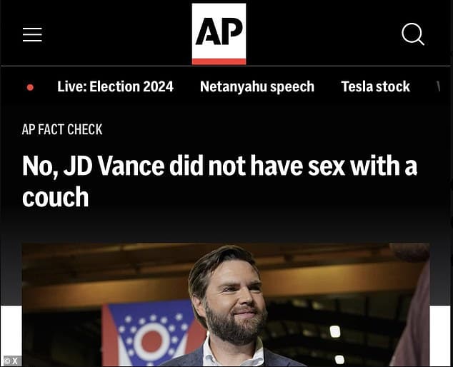 Fact Check: Did Vance fuck a couch? 
