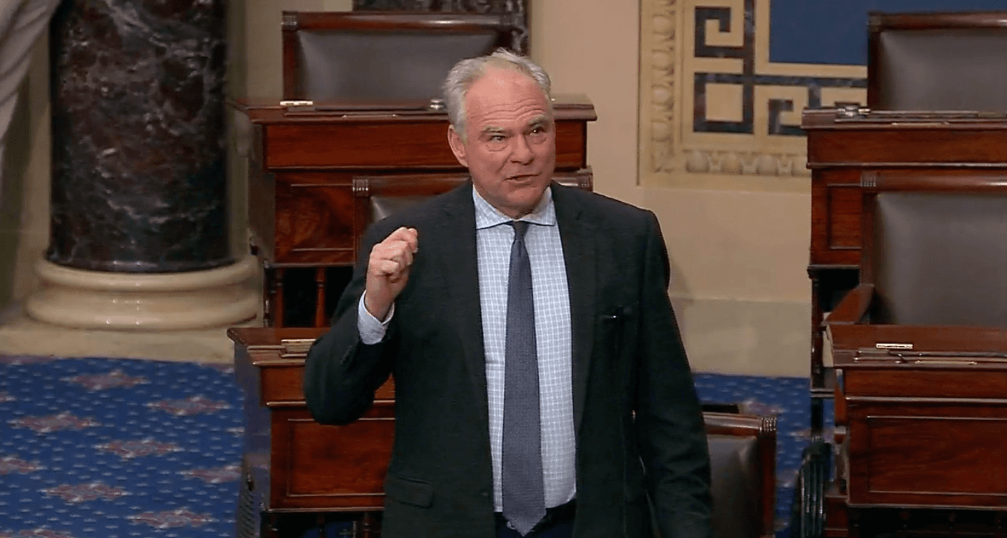 Fact Check: Sen. Tim Kaine argues war decisions shouldn't rest with one person.