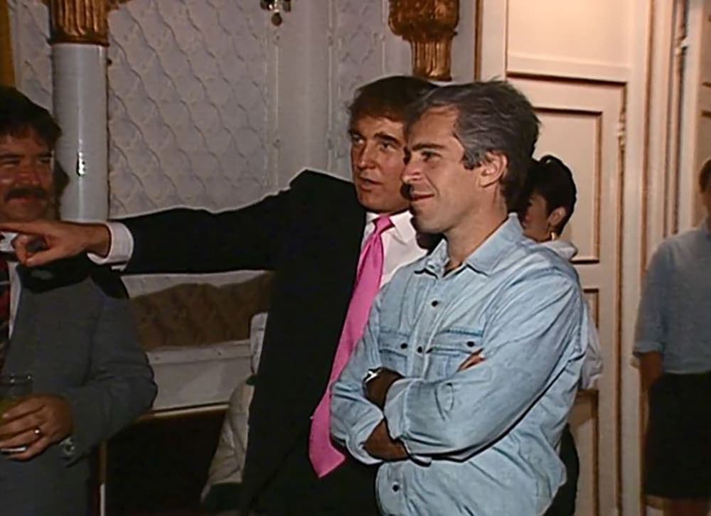 Fact Check: Donald trump is involved in the epstein sex scandal and Vladimir putin has evidence of this and is blackmailing trump to destroy the usa from the inside 