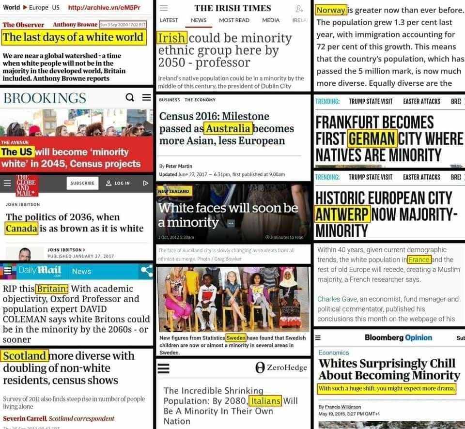 Fact Check: White people are being replaced in their own countries 