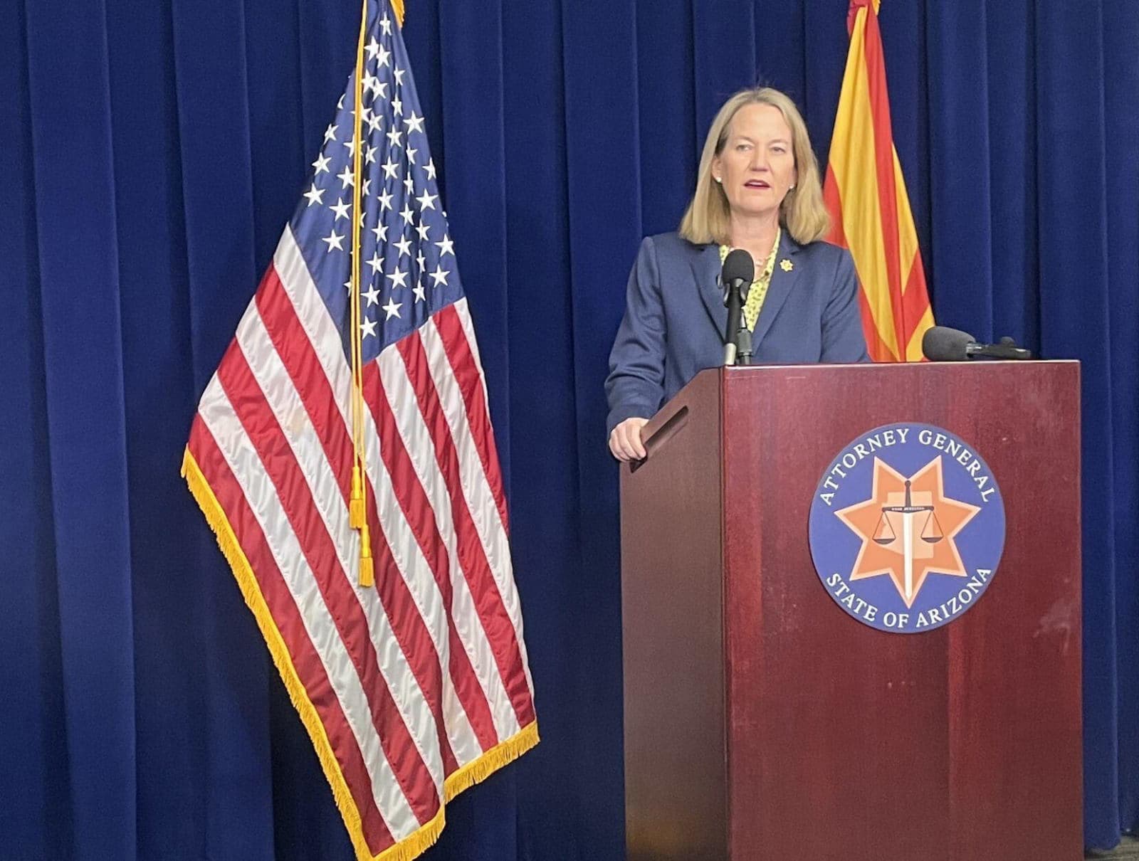 Fact Check: Kris Mayes vows to continue fighting against Trump's illegal actions.