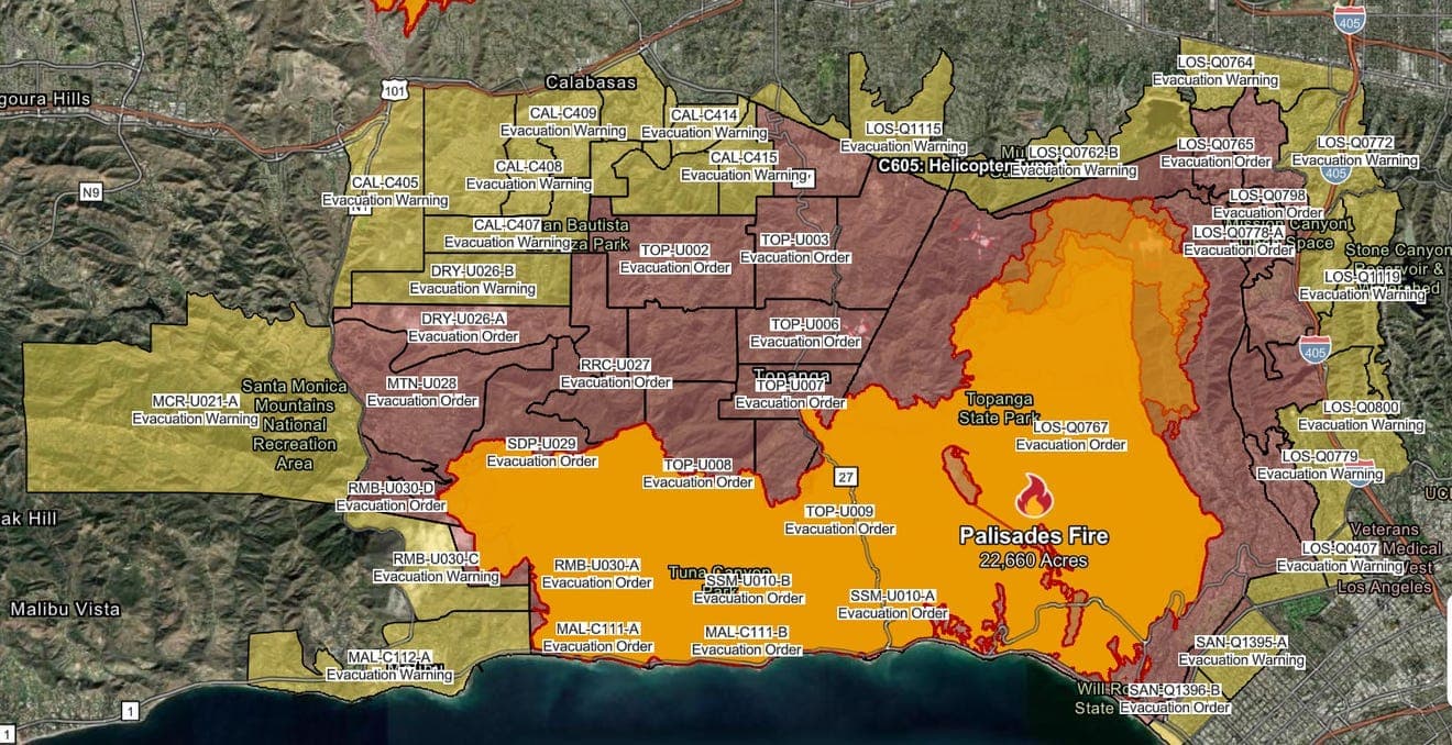Fact Check: Evacuations ordered for areas south of Highway 138 due to raging fires.