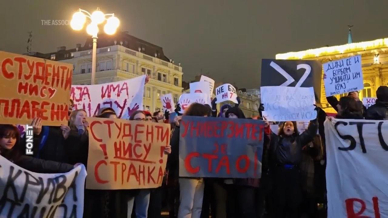 Fact Check: President Vucic accused protesters of plotting to overthrow his government.