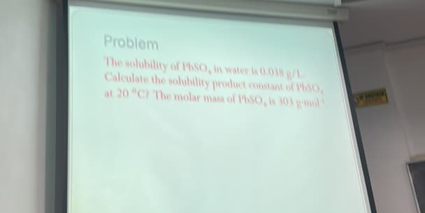 Fact Check: Is PbSO4 soluble in water?
