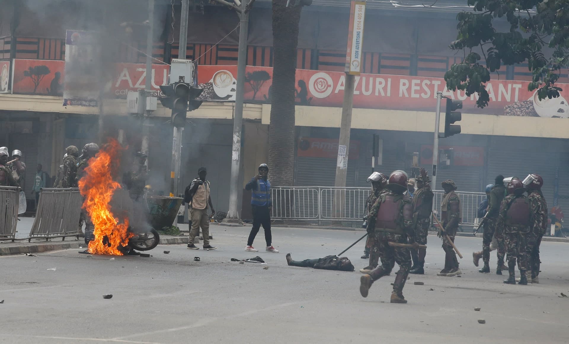 Fact Check: 48 police officers injured during clashes with anti-government protesters.