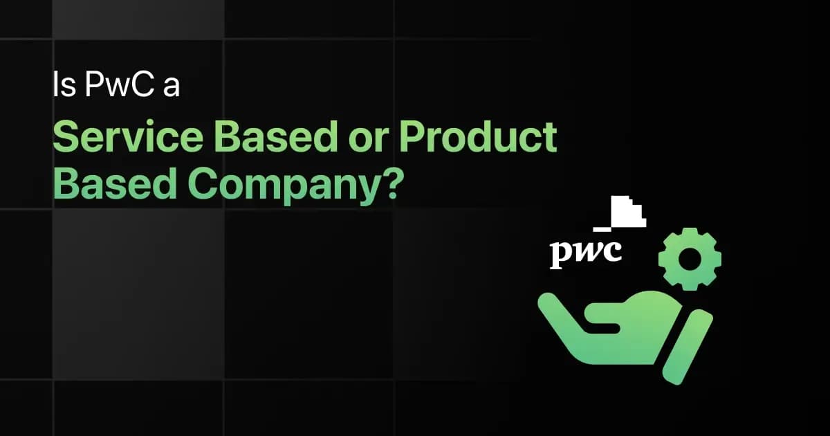 Fact Check: Is PwC a product based company?