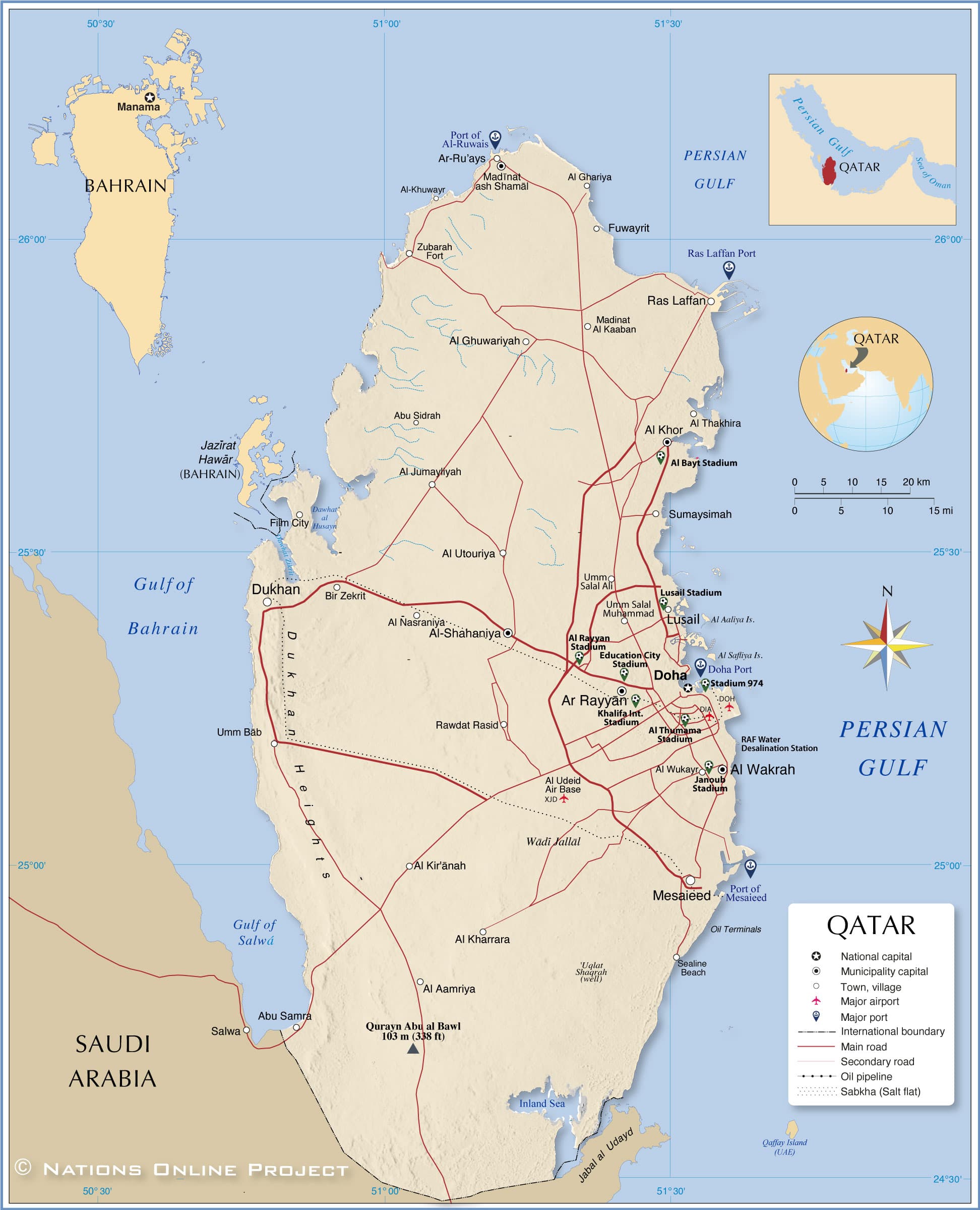 Fact Check: Is Qatar located in Dubai?