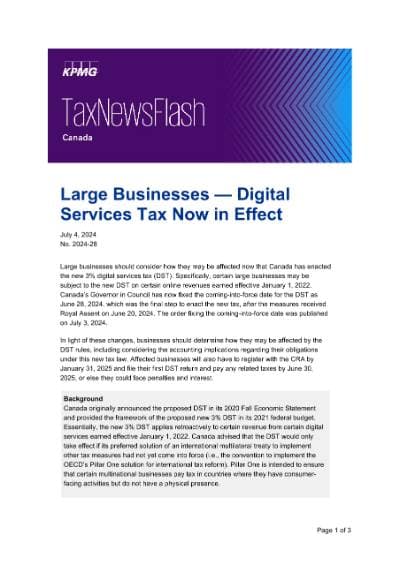 Fact Check: Digital Services Tax collection will be halted effective June 30, 2025.