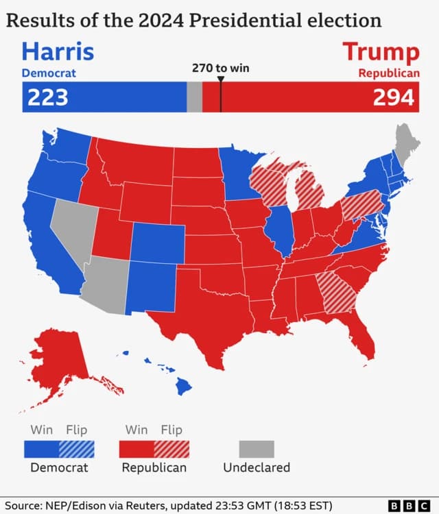 Fact Check: Without Hispanic votes, Trump would not have won the 2024 election.