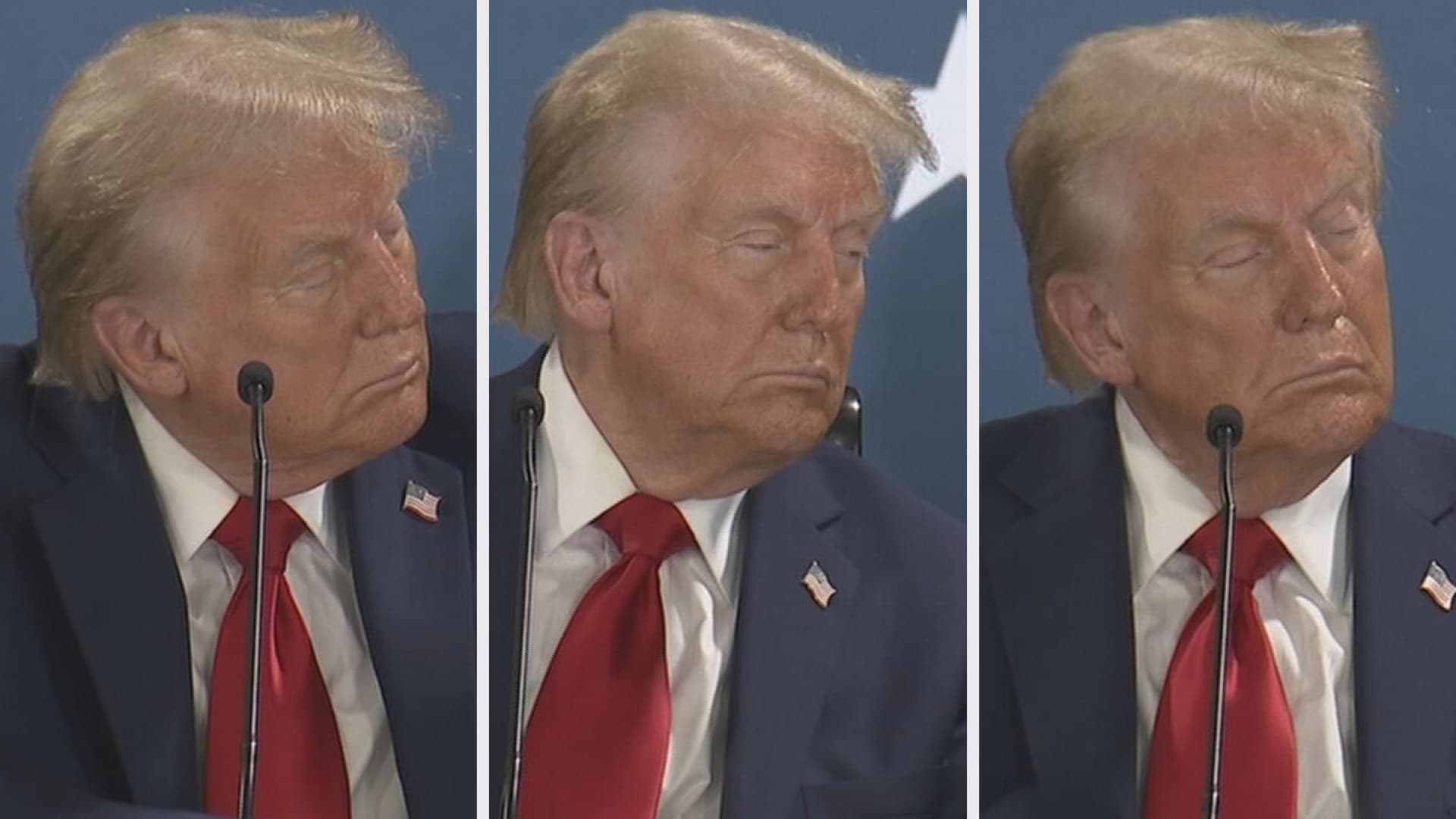 Fact Check: Donald Trump is currently asleep.
