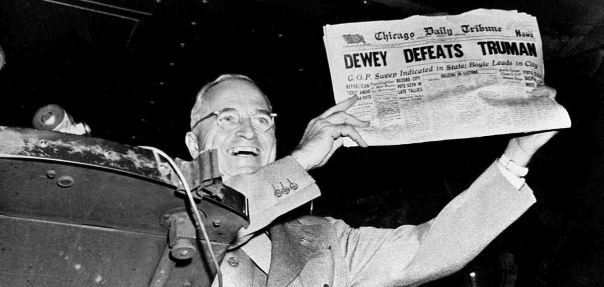 Fact Check: Truman made a big mistake back in 1948 and the world has been paying for it ever since.
