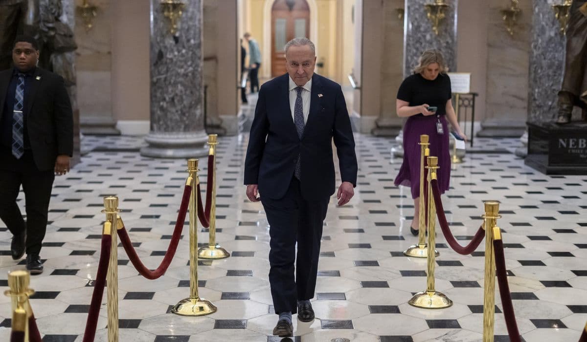 Fact Check: The disruption occurred between speeches by Bernie Sanders and Chuck Schumer.